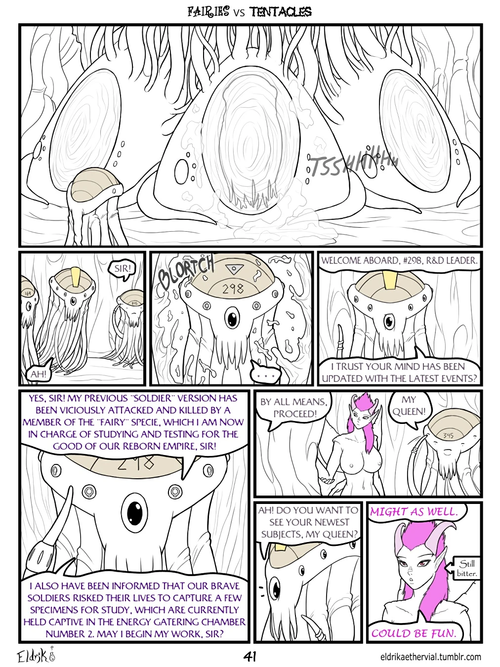 Fairies vs Tentacles porn comic picture 8