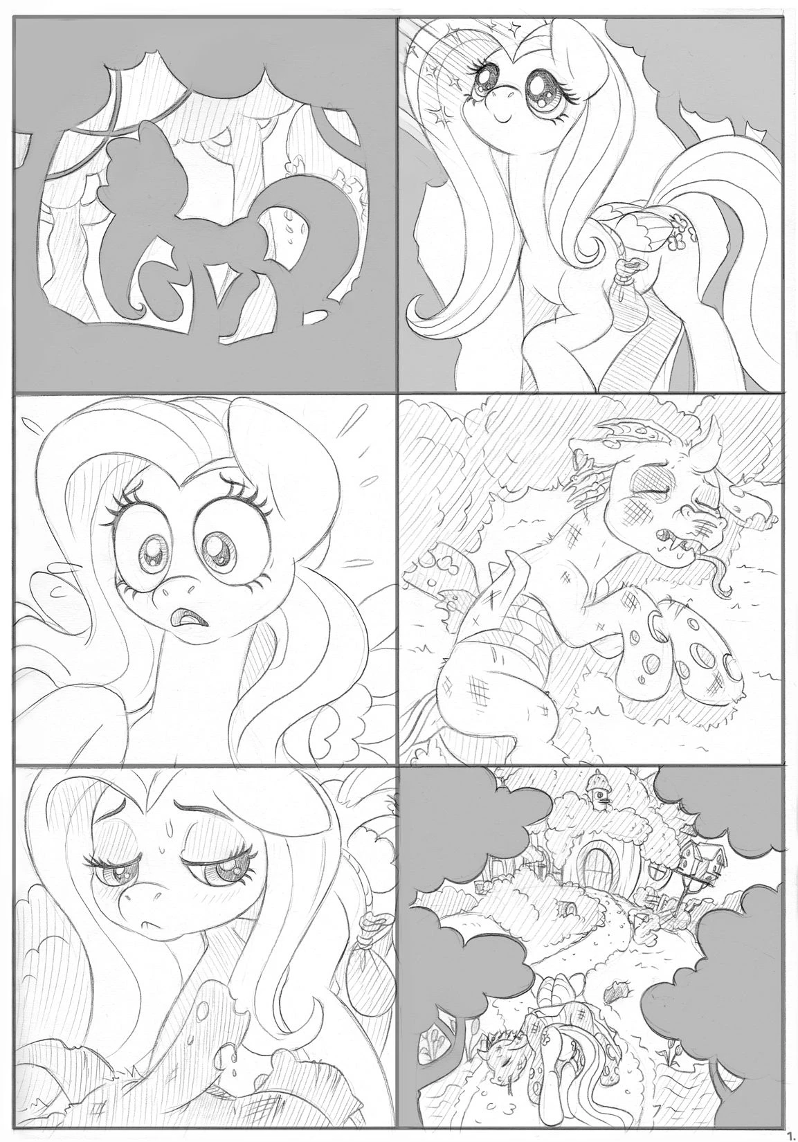 Fluttershy and Vesarius porn comic picture 1