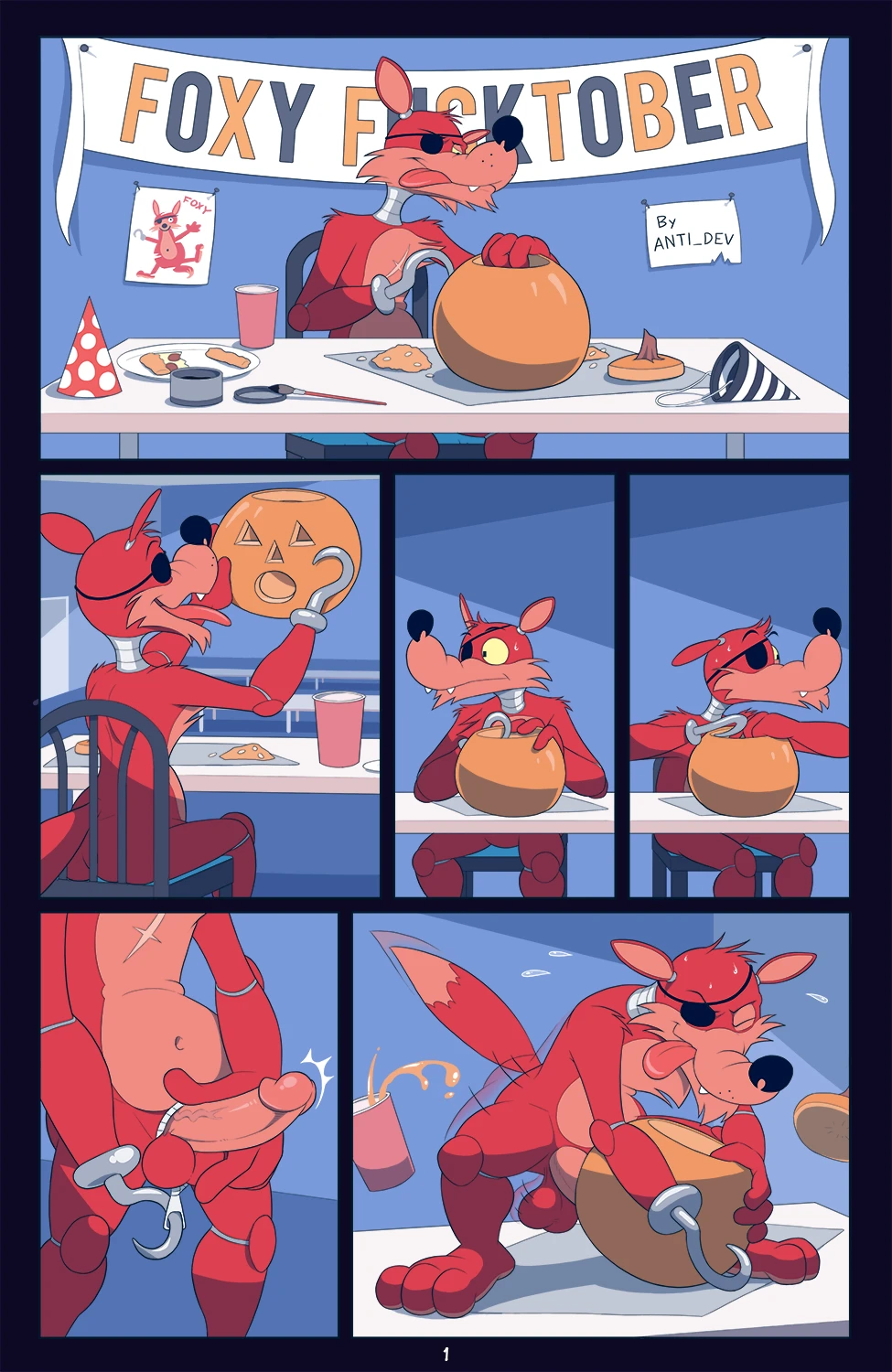 Foxy Fucktober porn comic picture 1