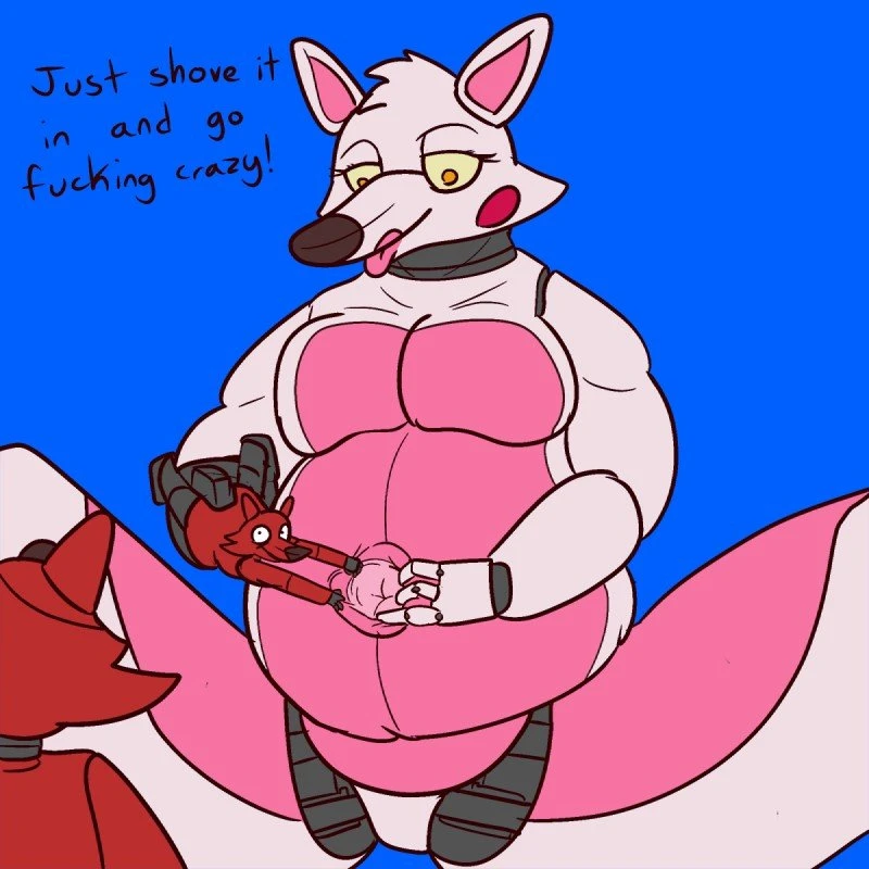 Foxy & Mangle Belly Cum Inflation porn comic picture 2