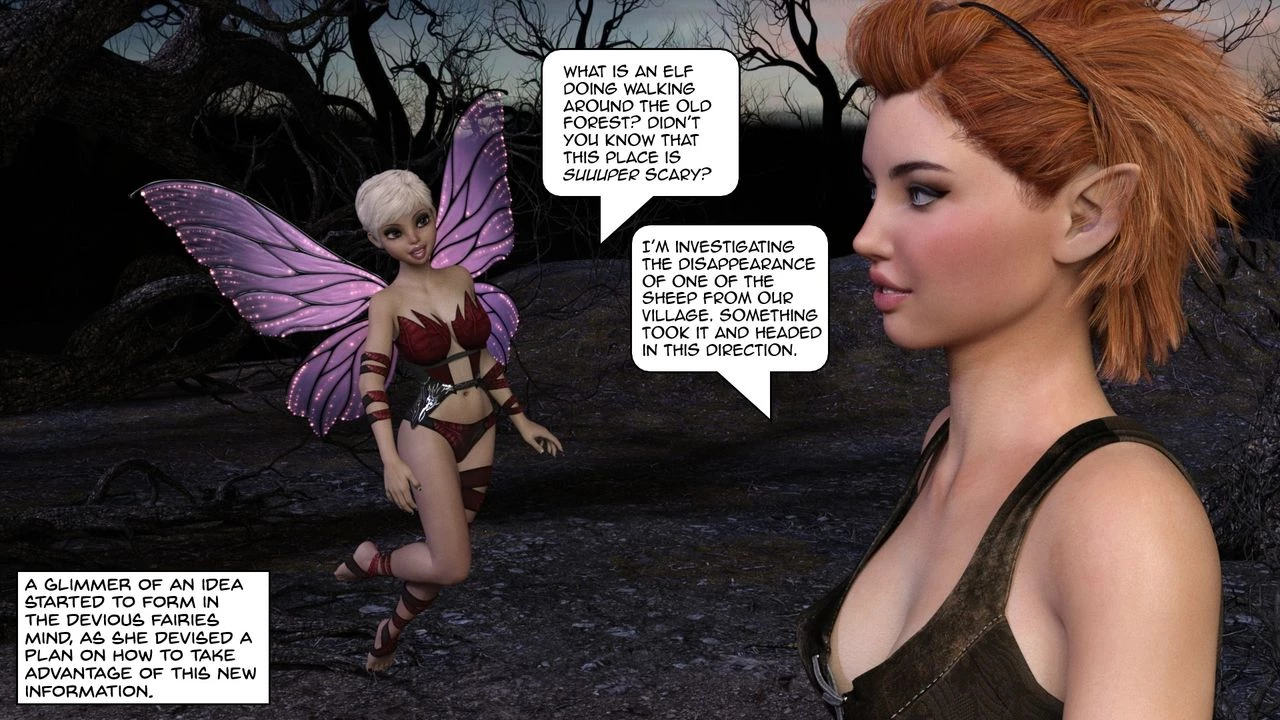 Freya and the mischievous Fairy porn comic picture 14