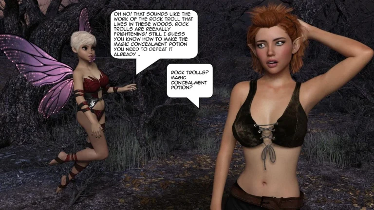 Freya and the mischievous Fairy porn comic picture 15