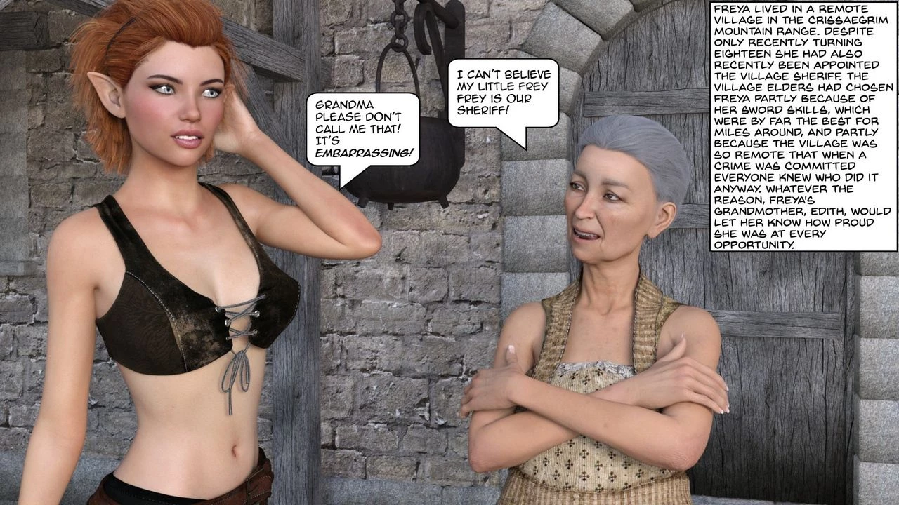 Freya and the mischievous Fairy porn comic picture 2