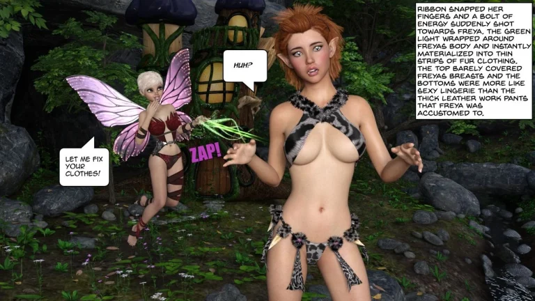 Freya and the mischievous Fairy porn comic picture 33