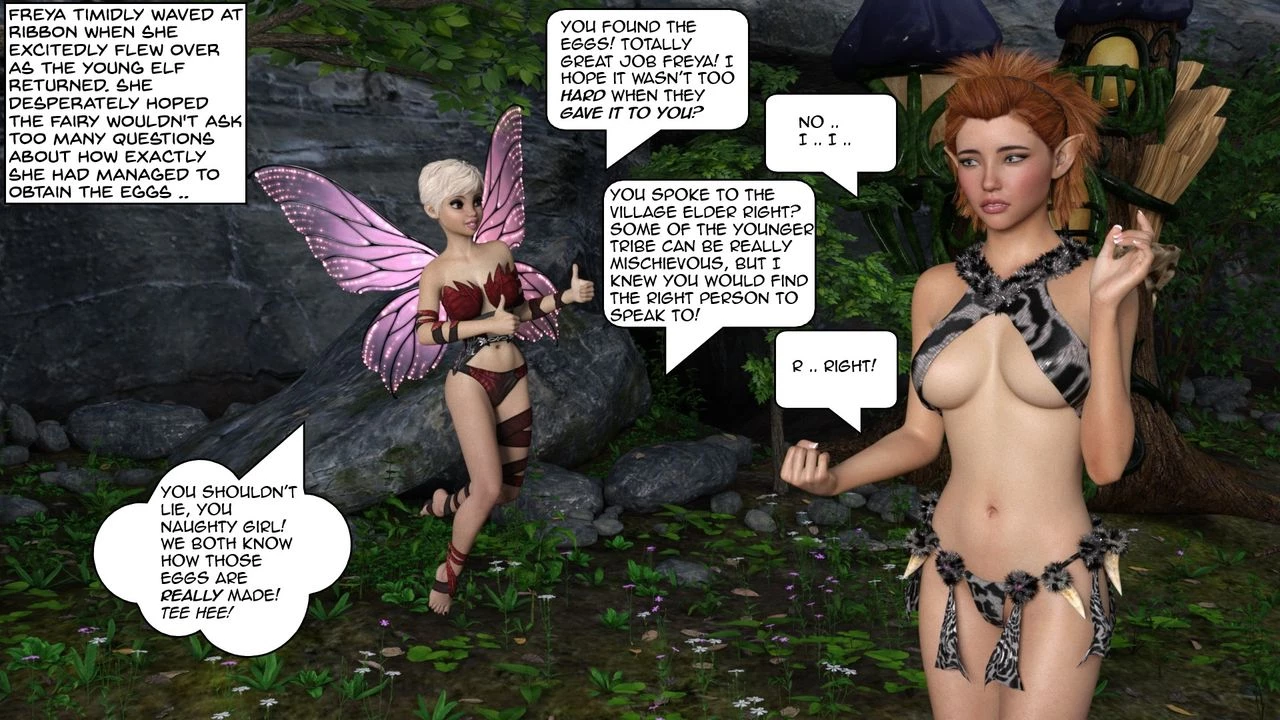 Freya and the mischievous Fairy porn comic picture 55