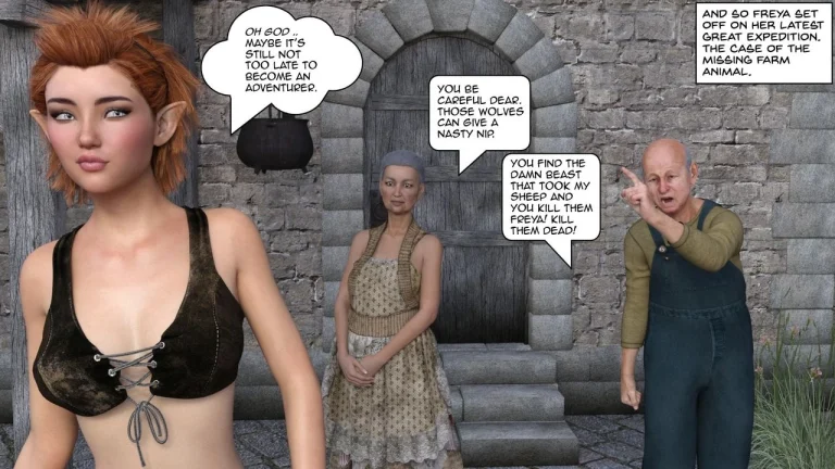 Freya and the mischievous Fairy porn comic picture 7