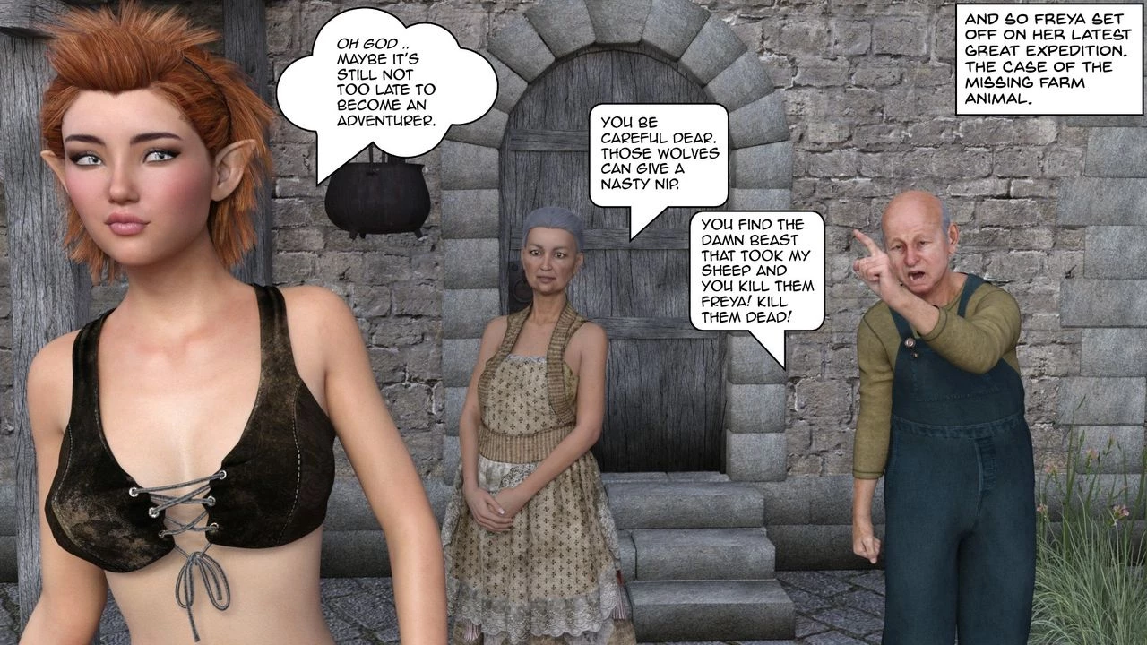 Freya and the mischievous Fairy porn comic picture 7