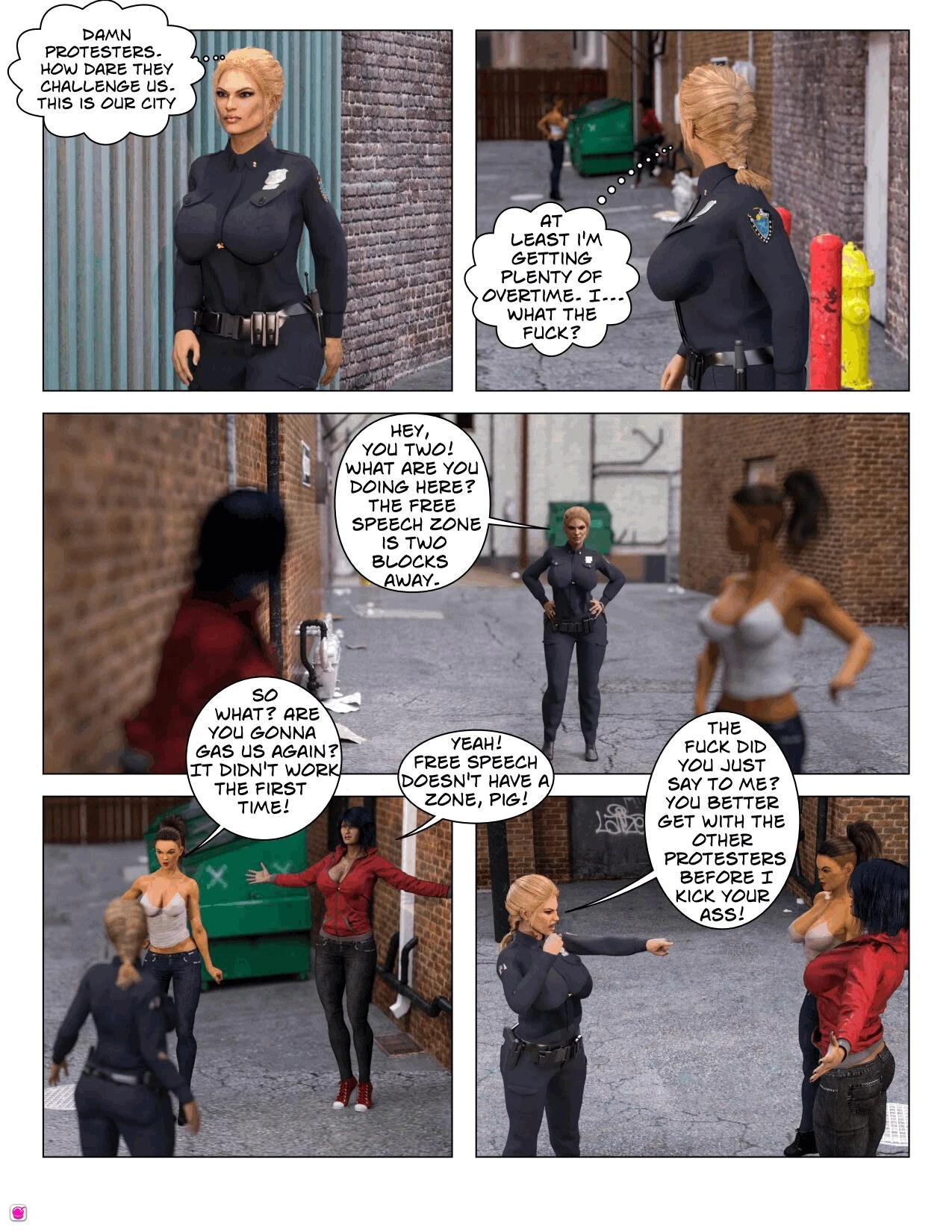 Fuck The Police Literally porn comic picture 2