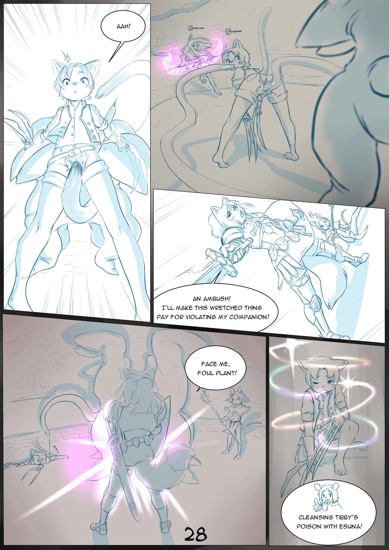 Furry Fantasy XIV Chapter 3 porn comic picture 29