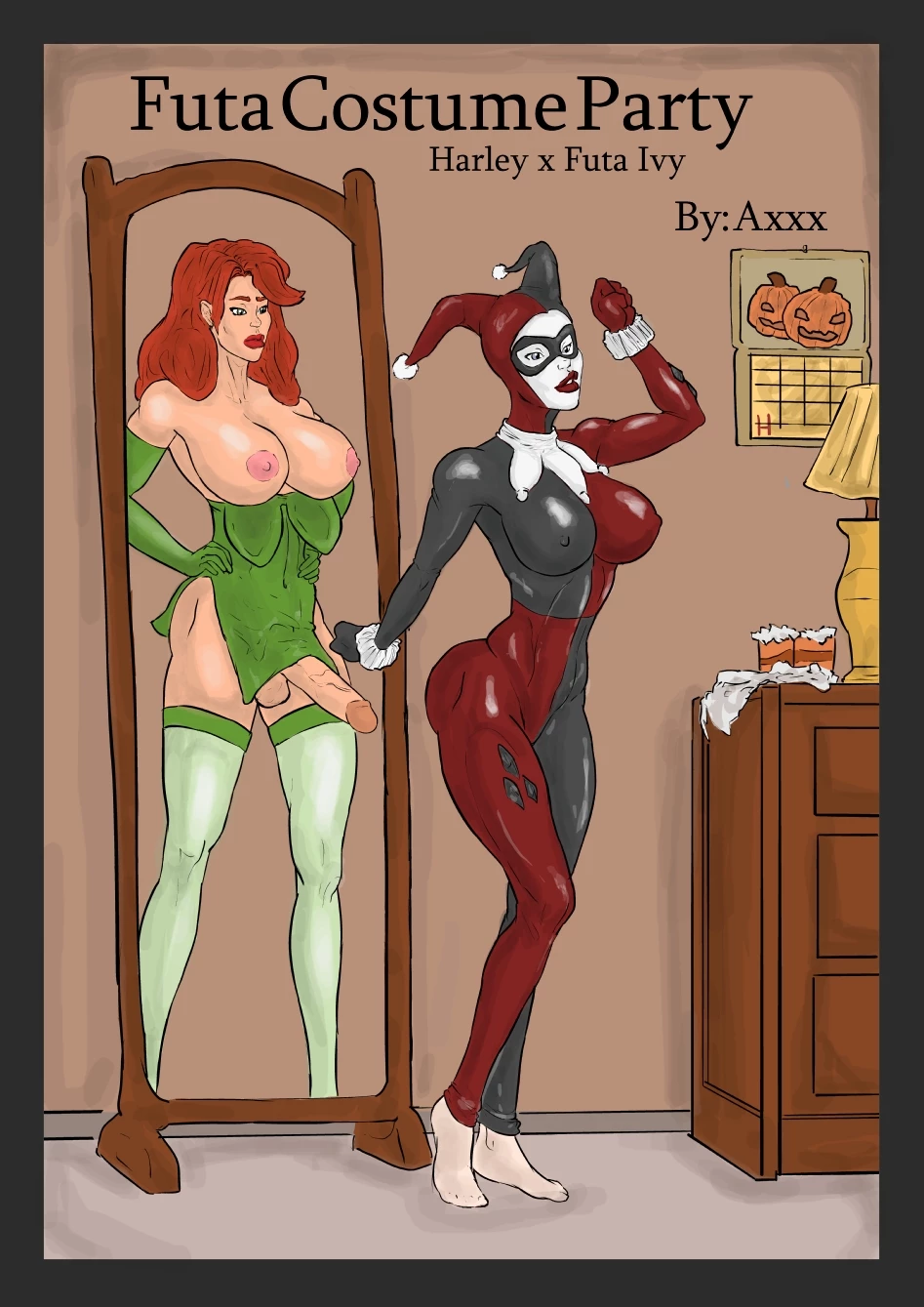 Futa Costume Party - Harley X Futa Ivy porn comic picture 1