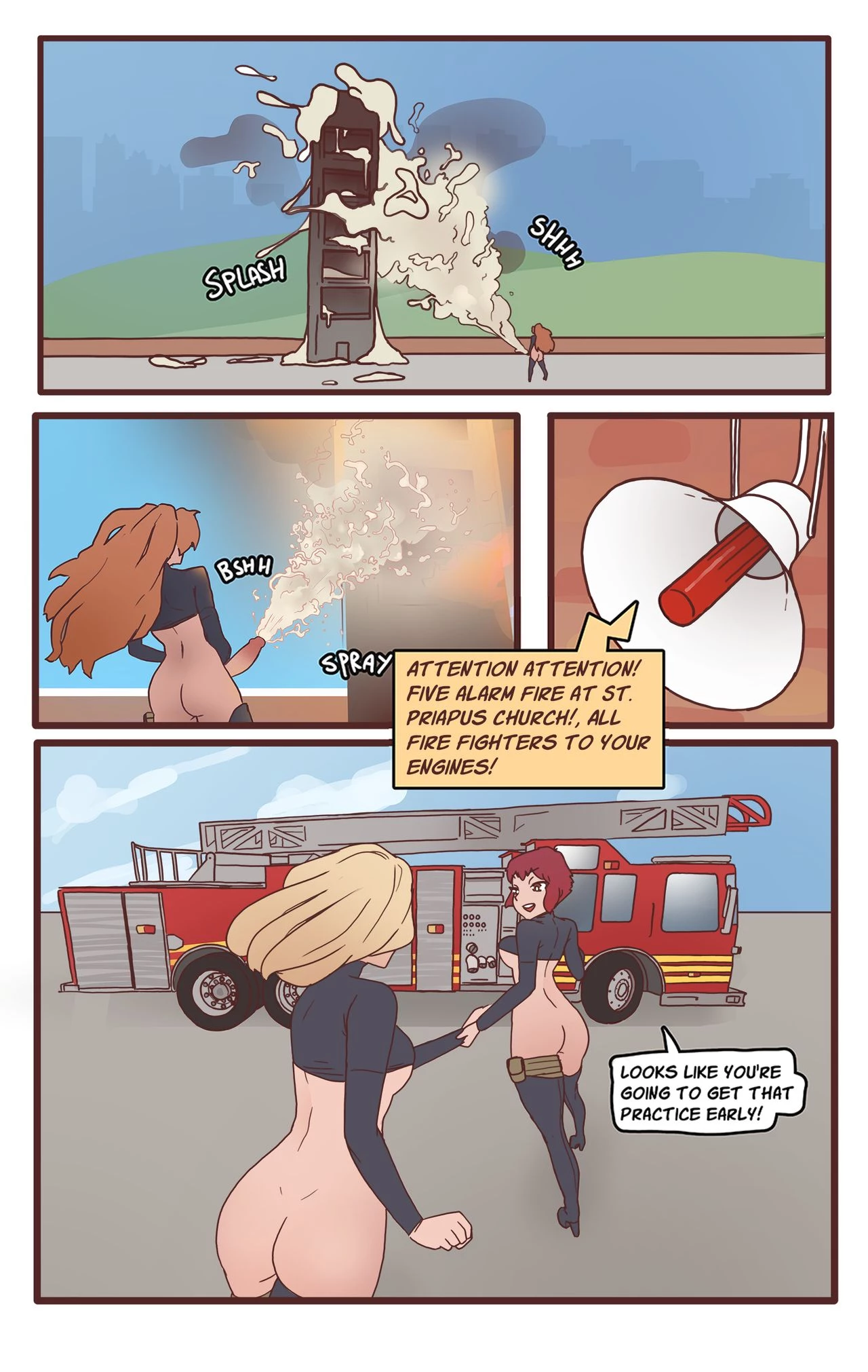 Futa FireFighters: Practical Applications: Training Day porn comic picture 13