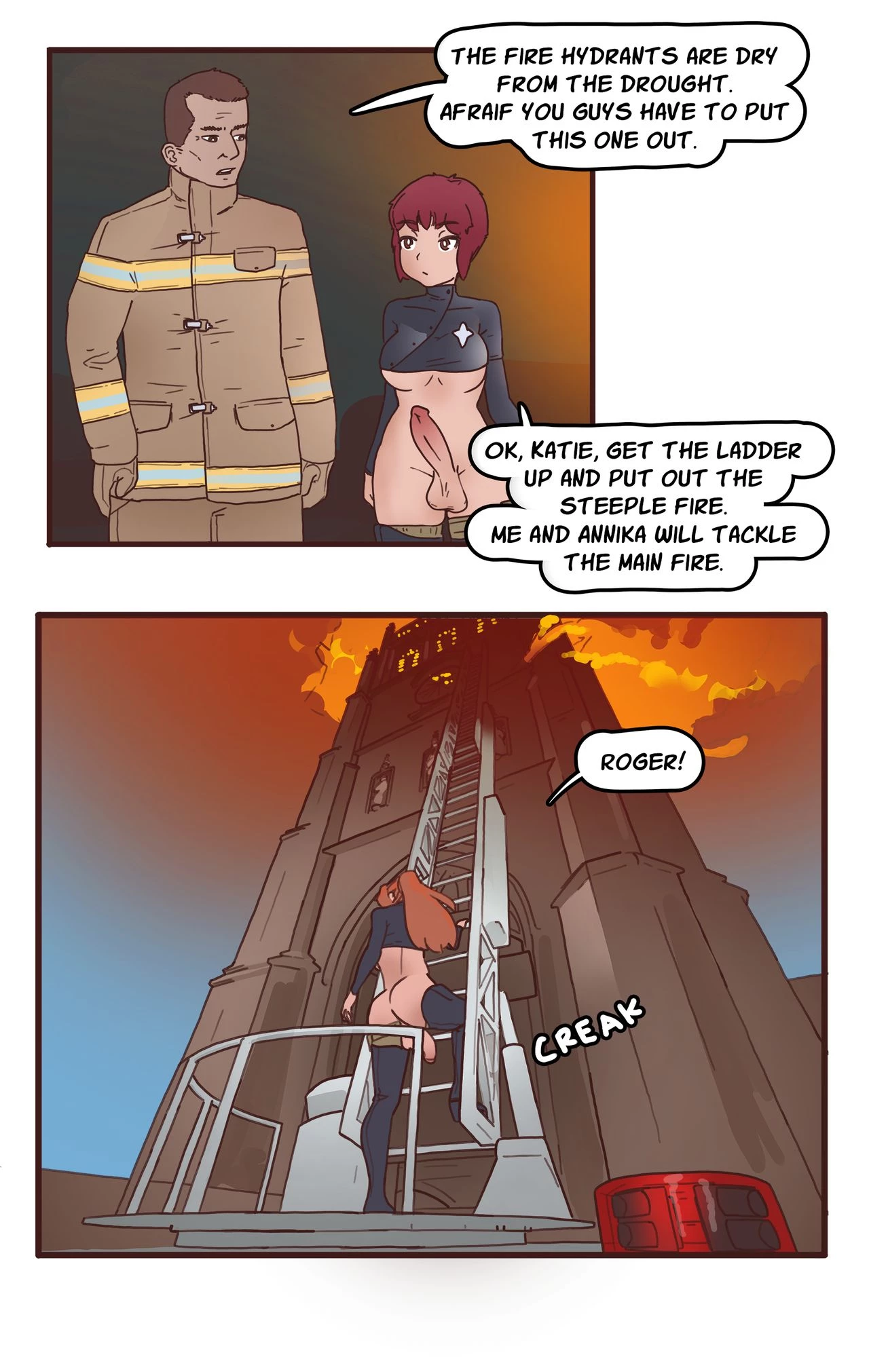 Futa FireFighters: Practical Applications: Training Day porn comic picture 15