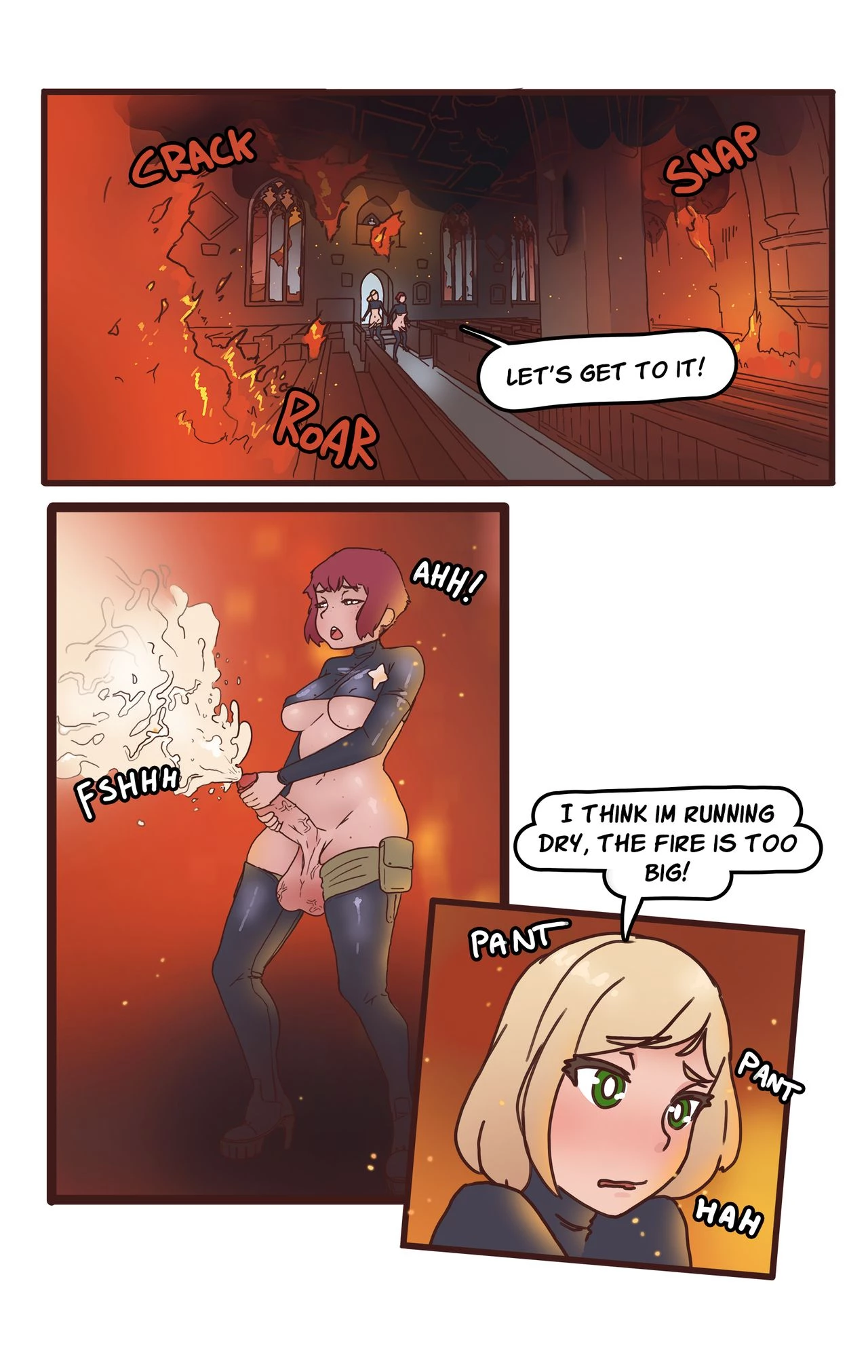 Futa FireFighters: Practical Applications: Training Day porn comic picture 17