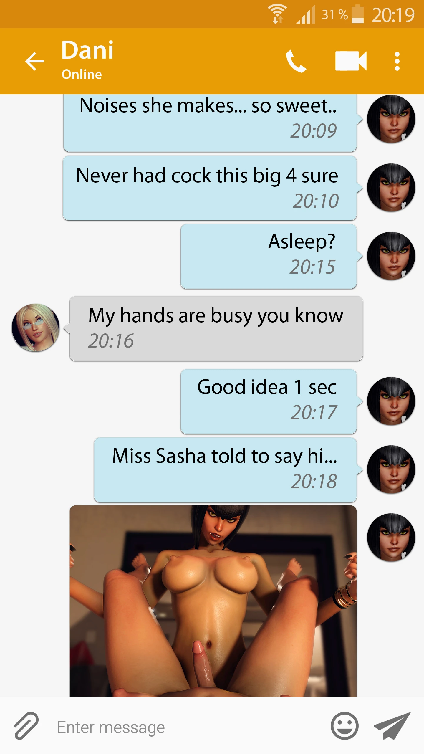 Futa Selfie porn comic picture 11