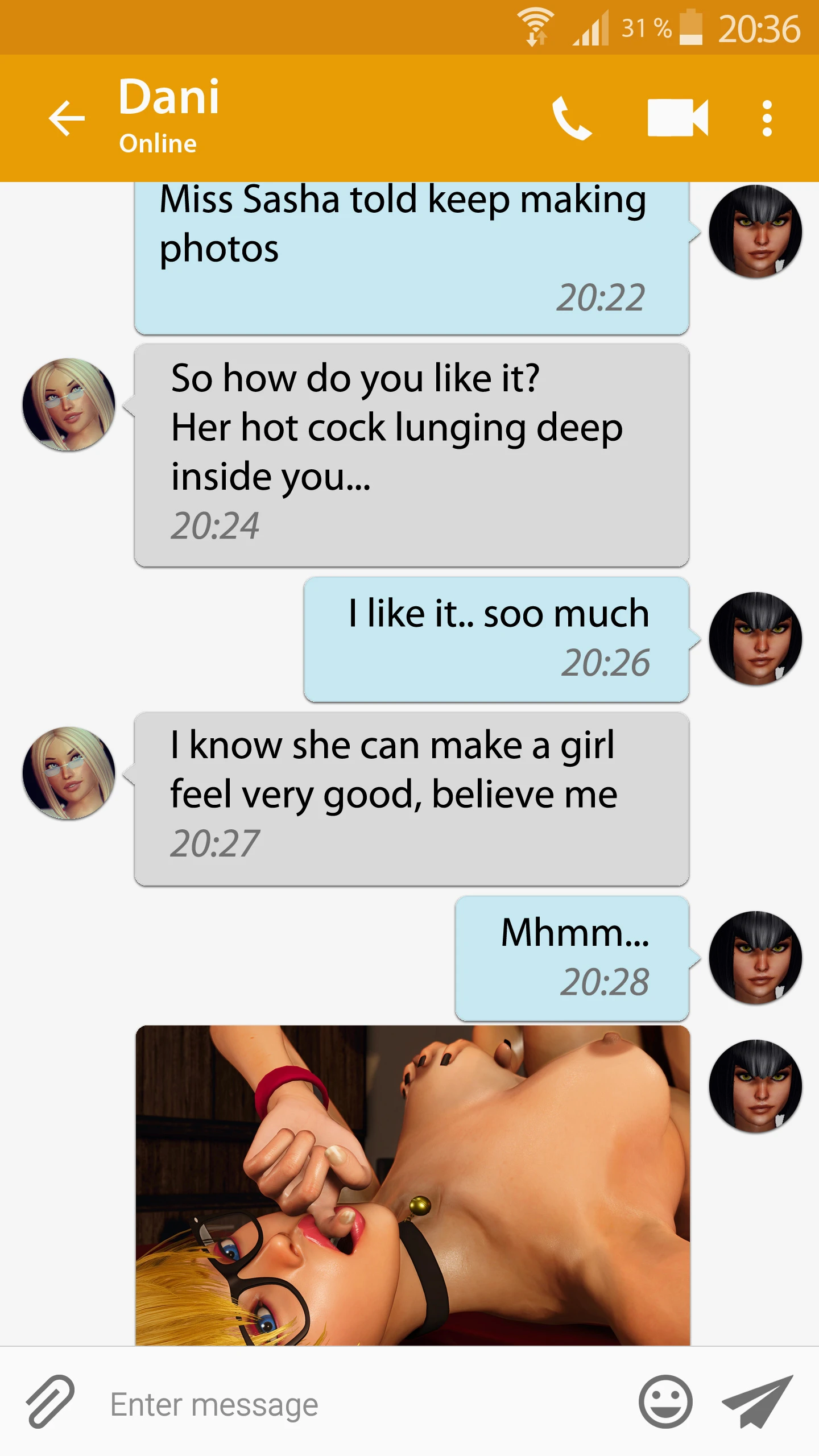 Futa Selfie porn comic picture 13