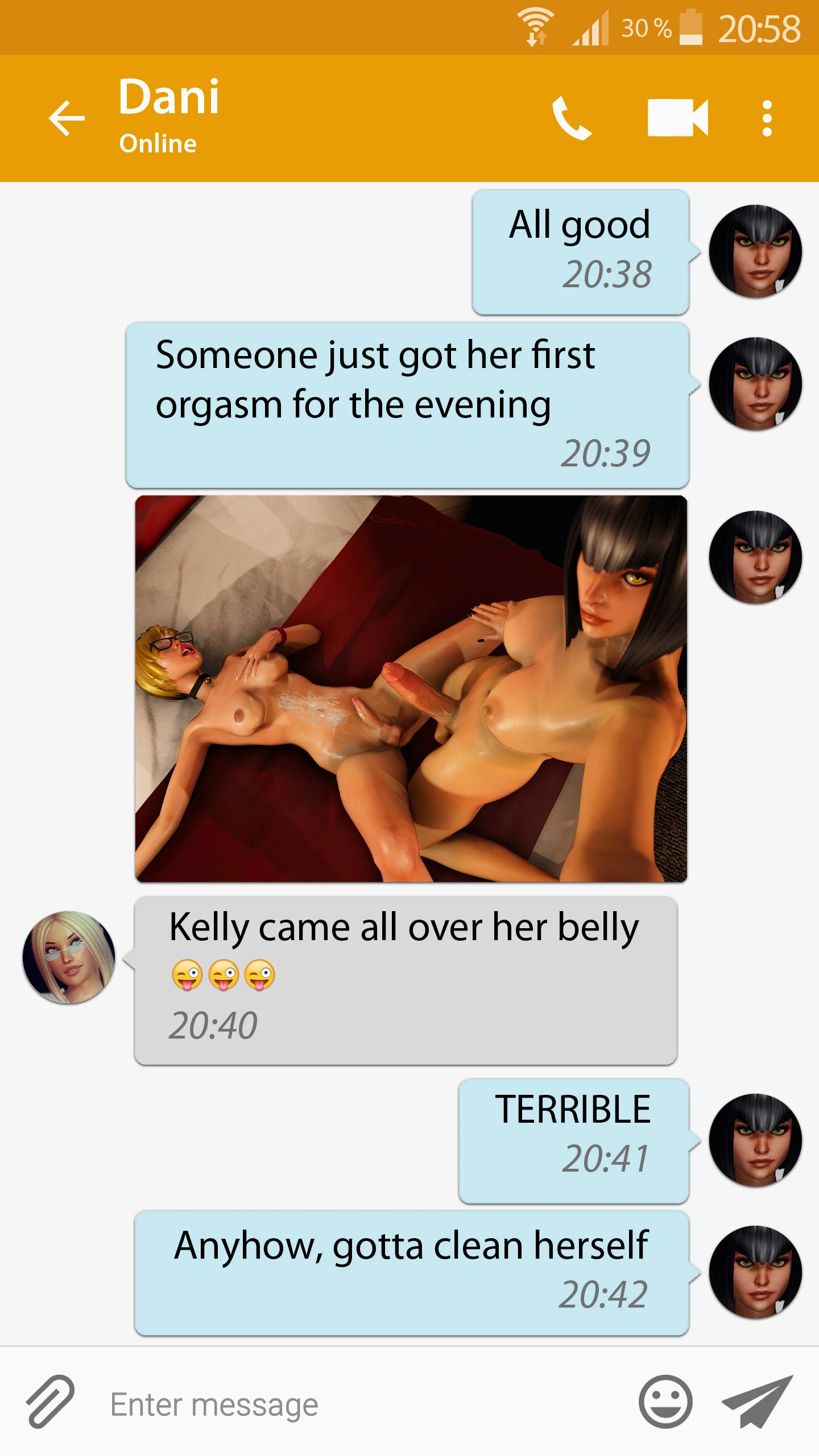 Futa Selfie porn comic picture 16