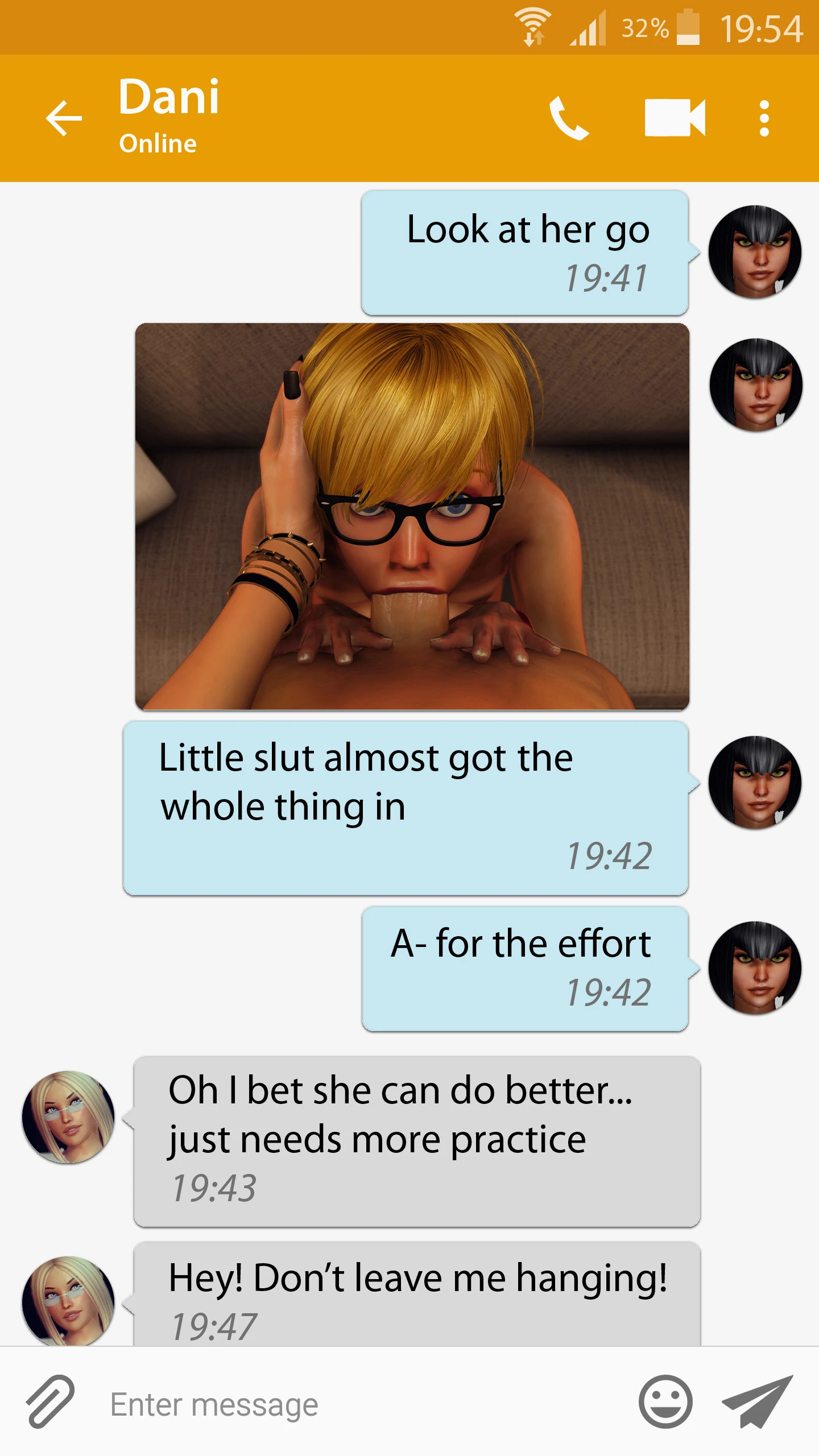 Futa Selfie porn comic picture 5