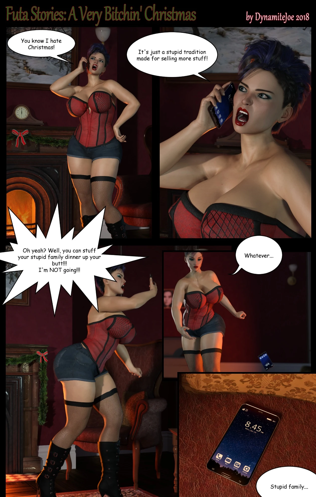 Futa Stories: A Very Bitchin' Christmas porn comic picture 1