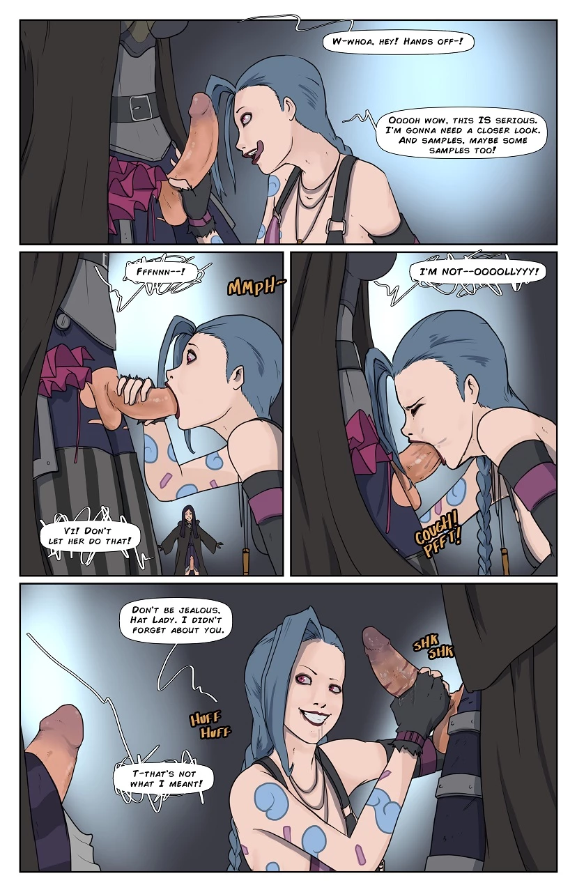 Futa Vi and Cait x Jinx porn comic picture 2
