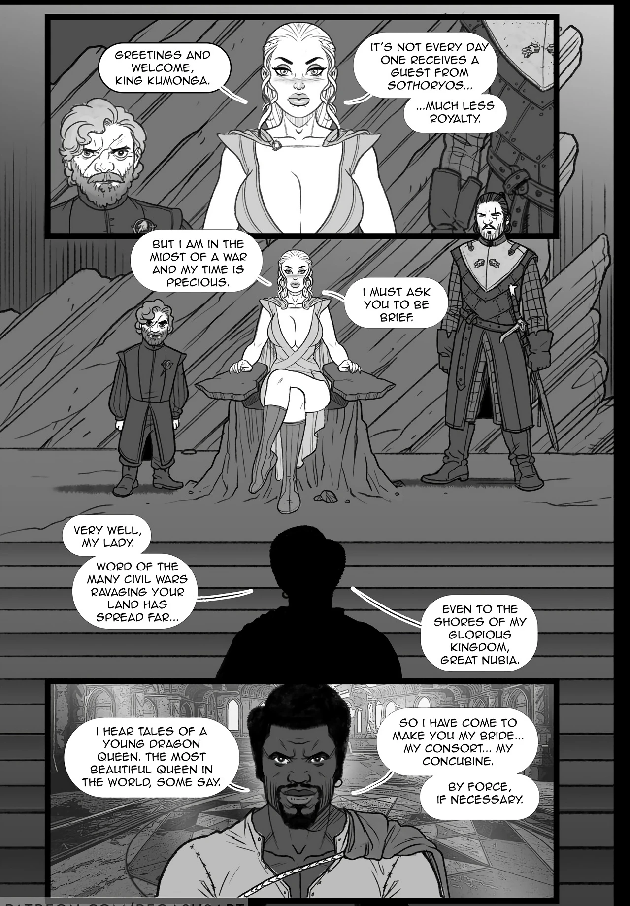 Game of Thrones- Blacked porn comic picture 2