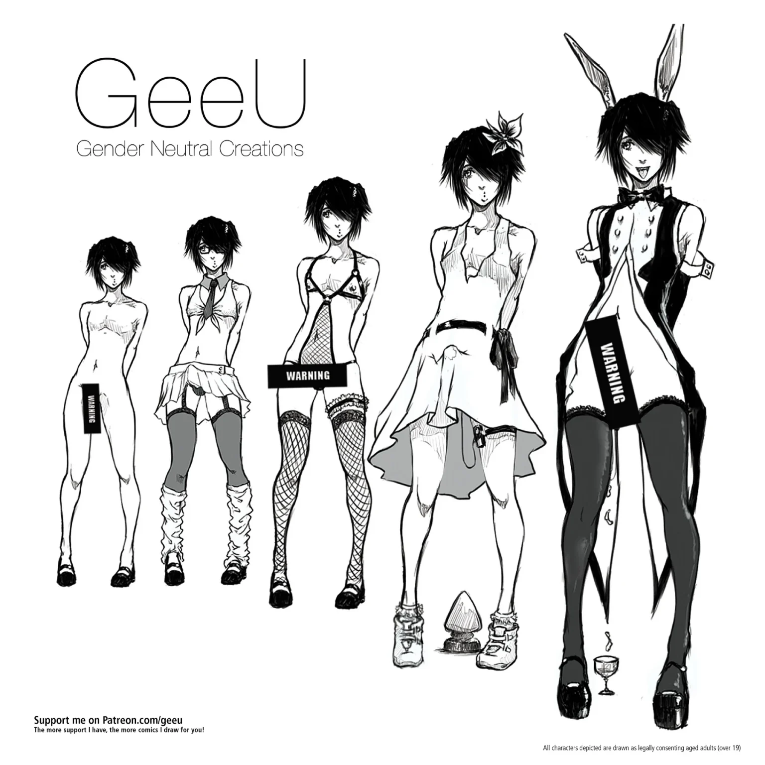 GeeU Presents Gender Neutral Creations 2 porn comic picture 1