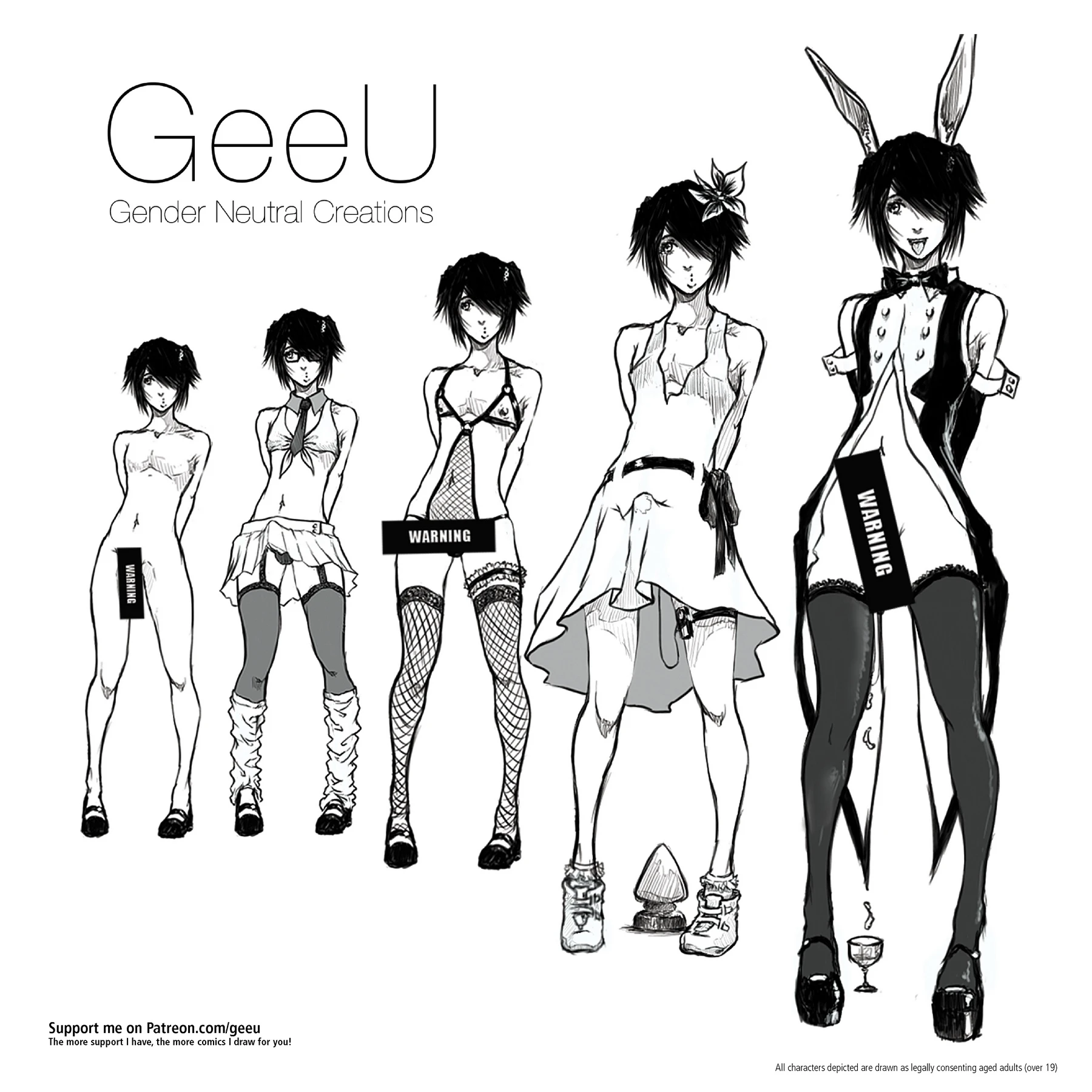GeeU Presents Gender Neutral Creations 2 porn comic picture 1