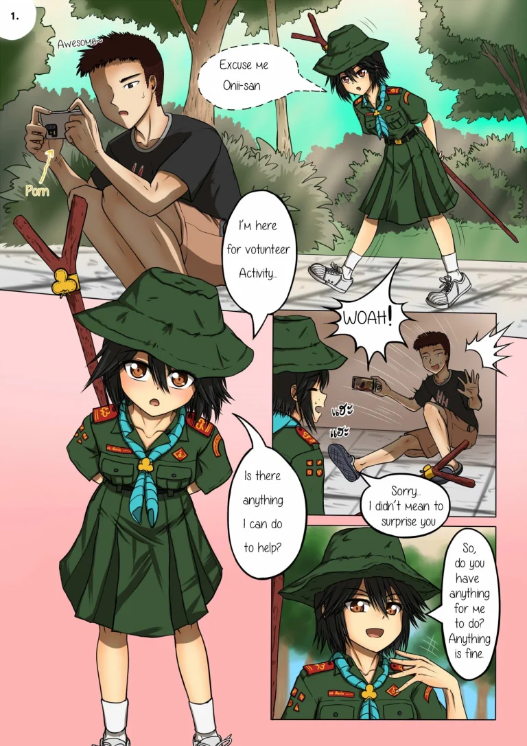Girlscout secret activity porn comic picture 3