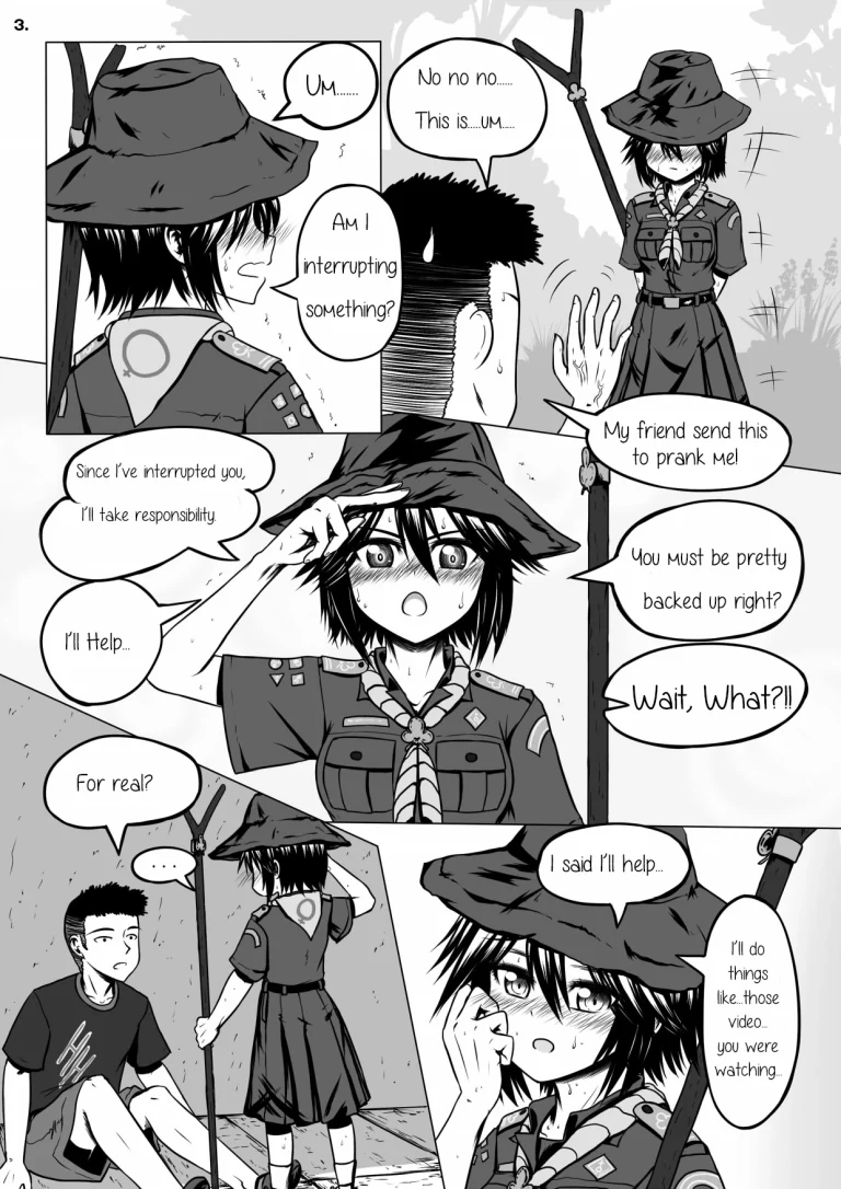 Girlscout secret activity porn comic picture 5