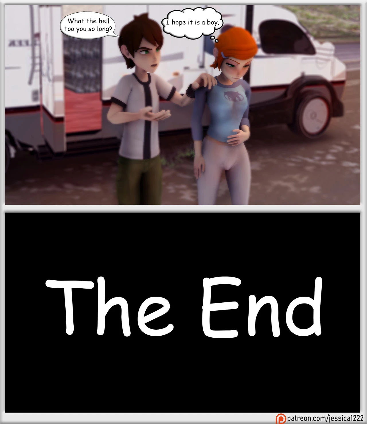 Gwen get the right kind of cock porn comic picture 12