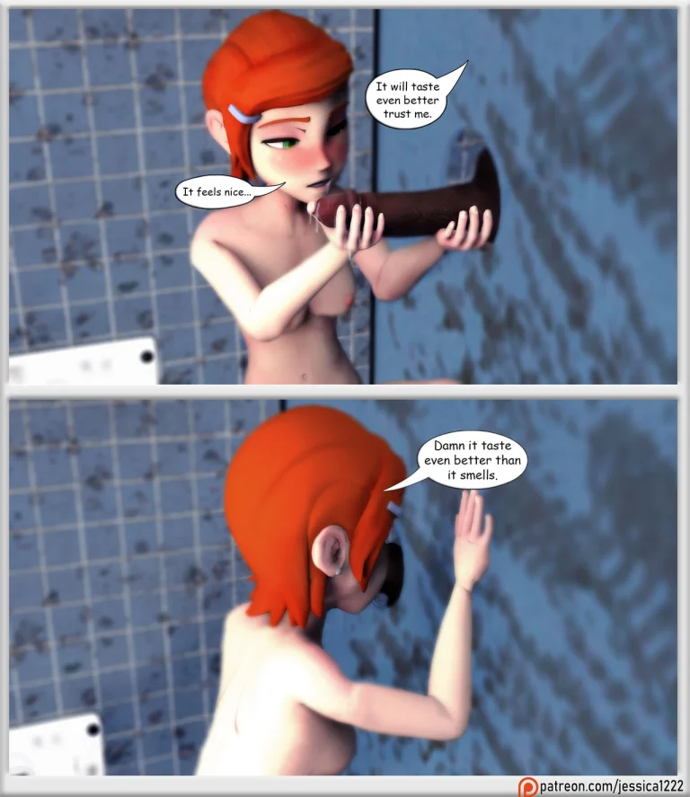 Gwen get the right kind of cock porn comic picture 5