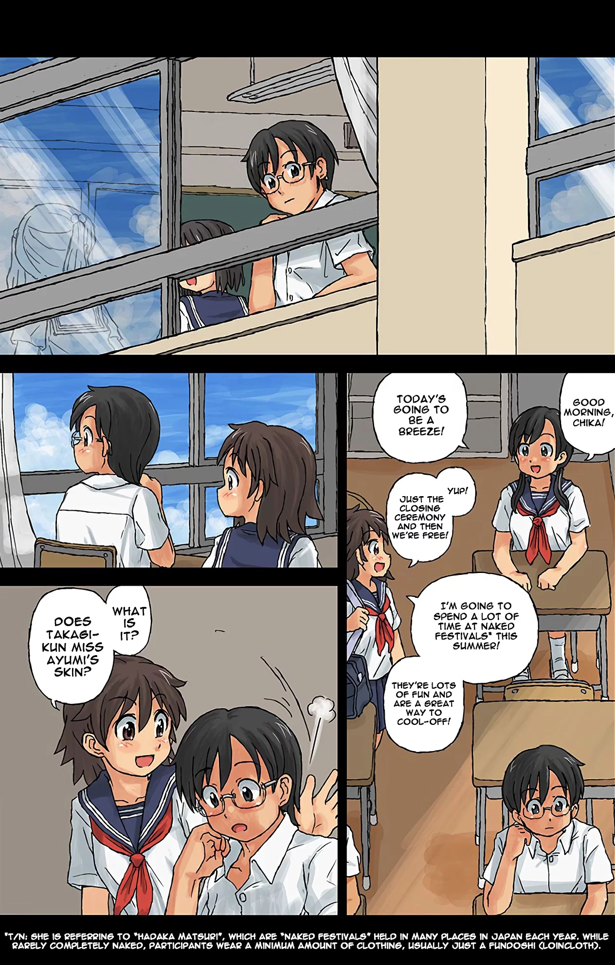 Hadakanbo Education - Schoolgirls' Breasts are Exposed!? Naked Health Lesson 2 porn comic picture 15