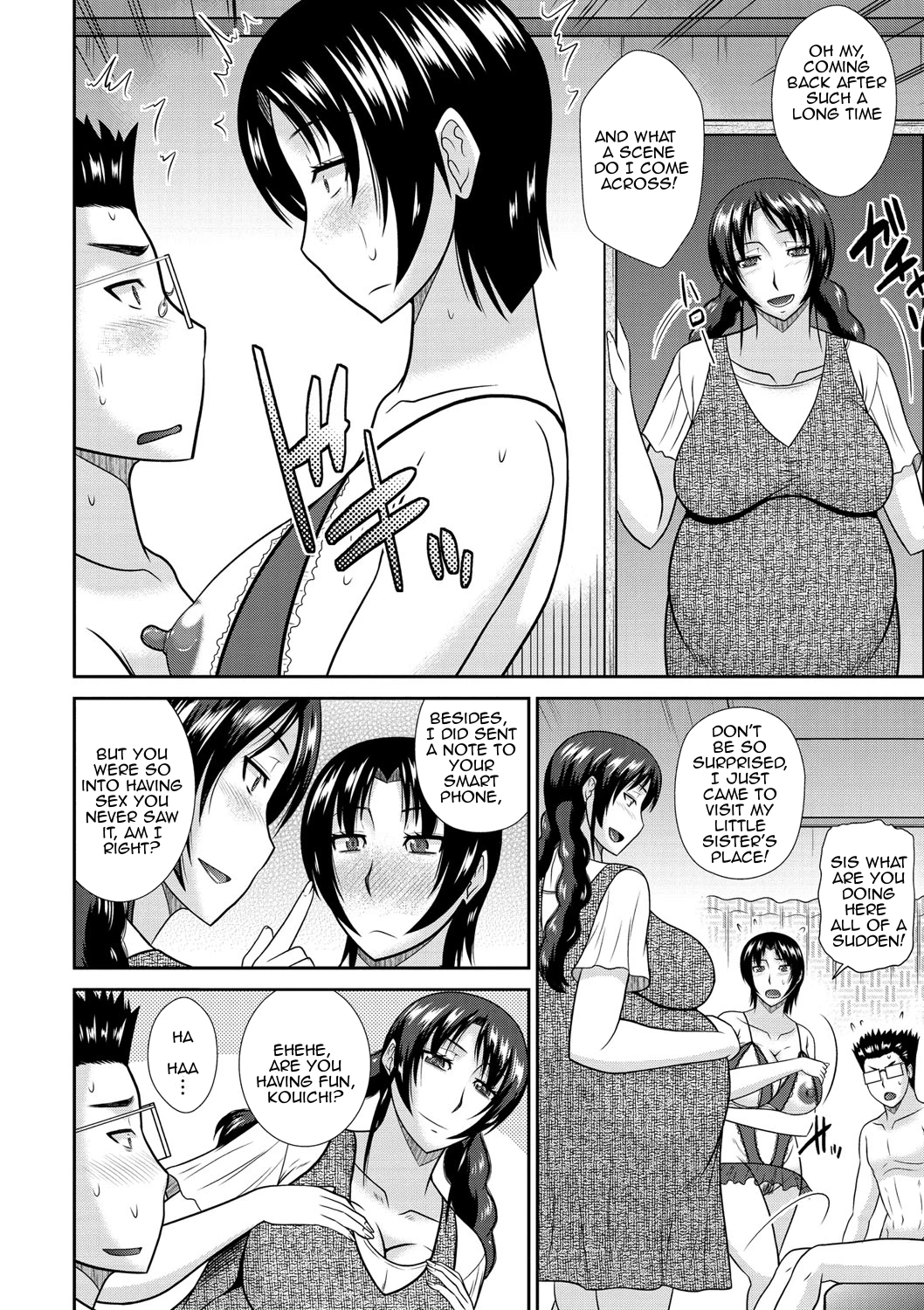 Haha Shimai Donburi | Tumble with my Mother and her Sister porn comic picture 48