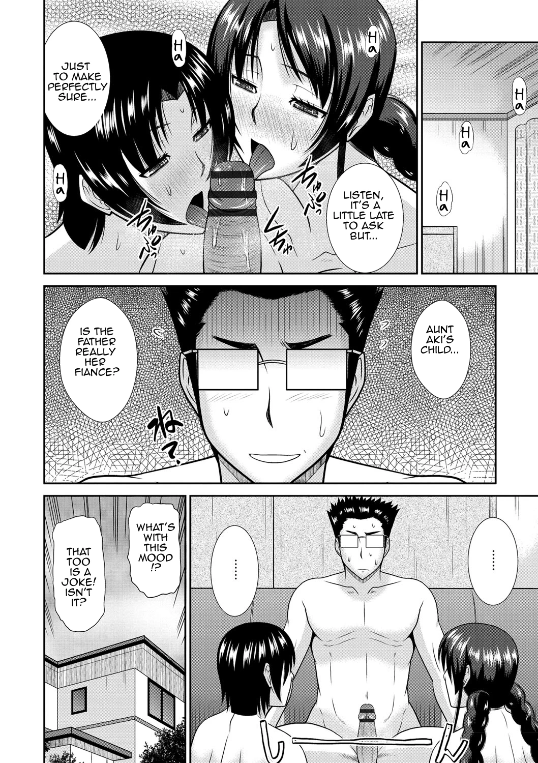 Haha Shimai Donburi | Tumble with my Mother and her Sister porn comic picture 60