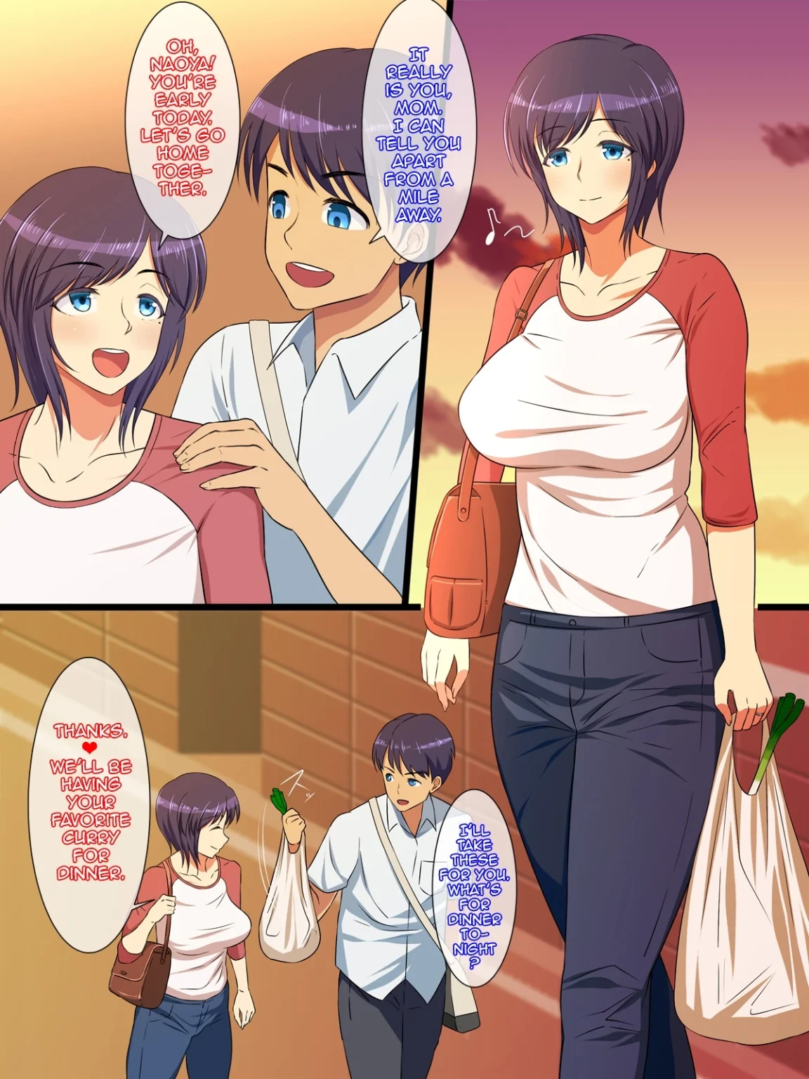 Hahabote! Dougan Kyonyuu Okaasan ga Musuko ni Haramasarete Shiawase ni Naru Hanashi porn comic picture 1