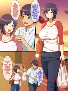 Hahabote! Dougan Kyonyuu Okaasan ga Musuko ni Haramasarete Shiawase ni Naru Hanashi porn comic picture 1