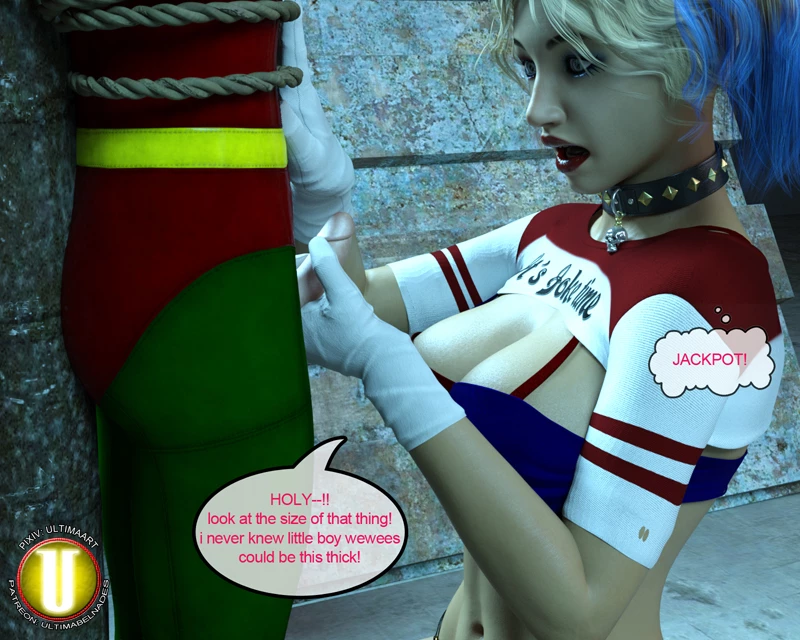 Harley and Robin porn comic picture 13