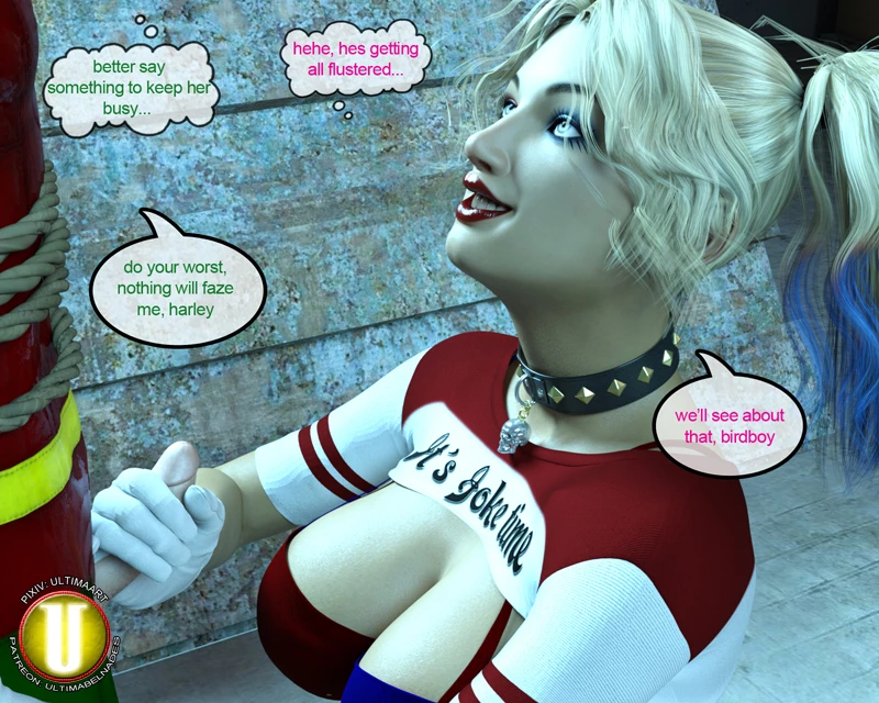 Harley and Robin porn comic picture 15