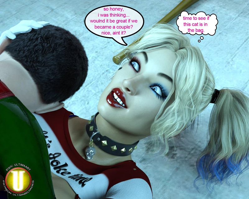 Harley and Robin porn comic picture 49