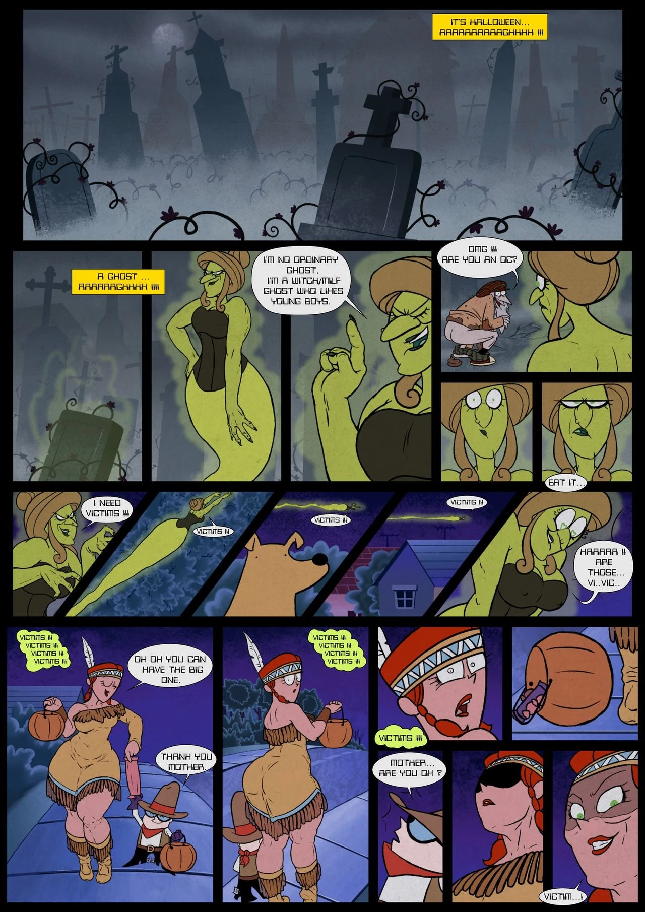Haunted Night porn comic picture 2