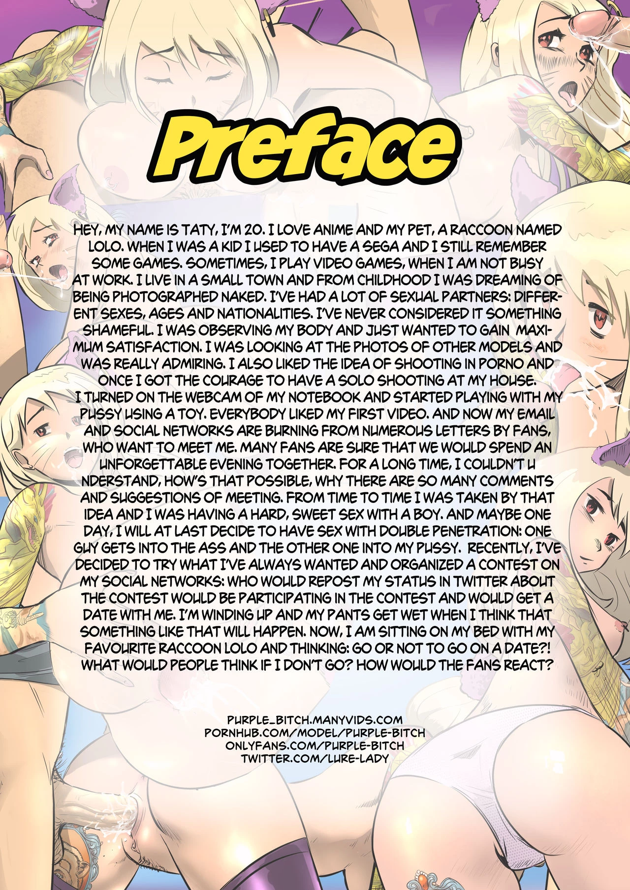 He won Purple Bitch's holes porn comic picture 2