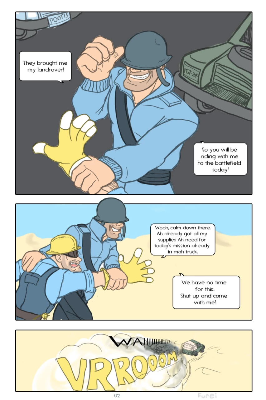 Helmet Party porn comic picture 2