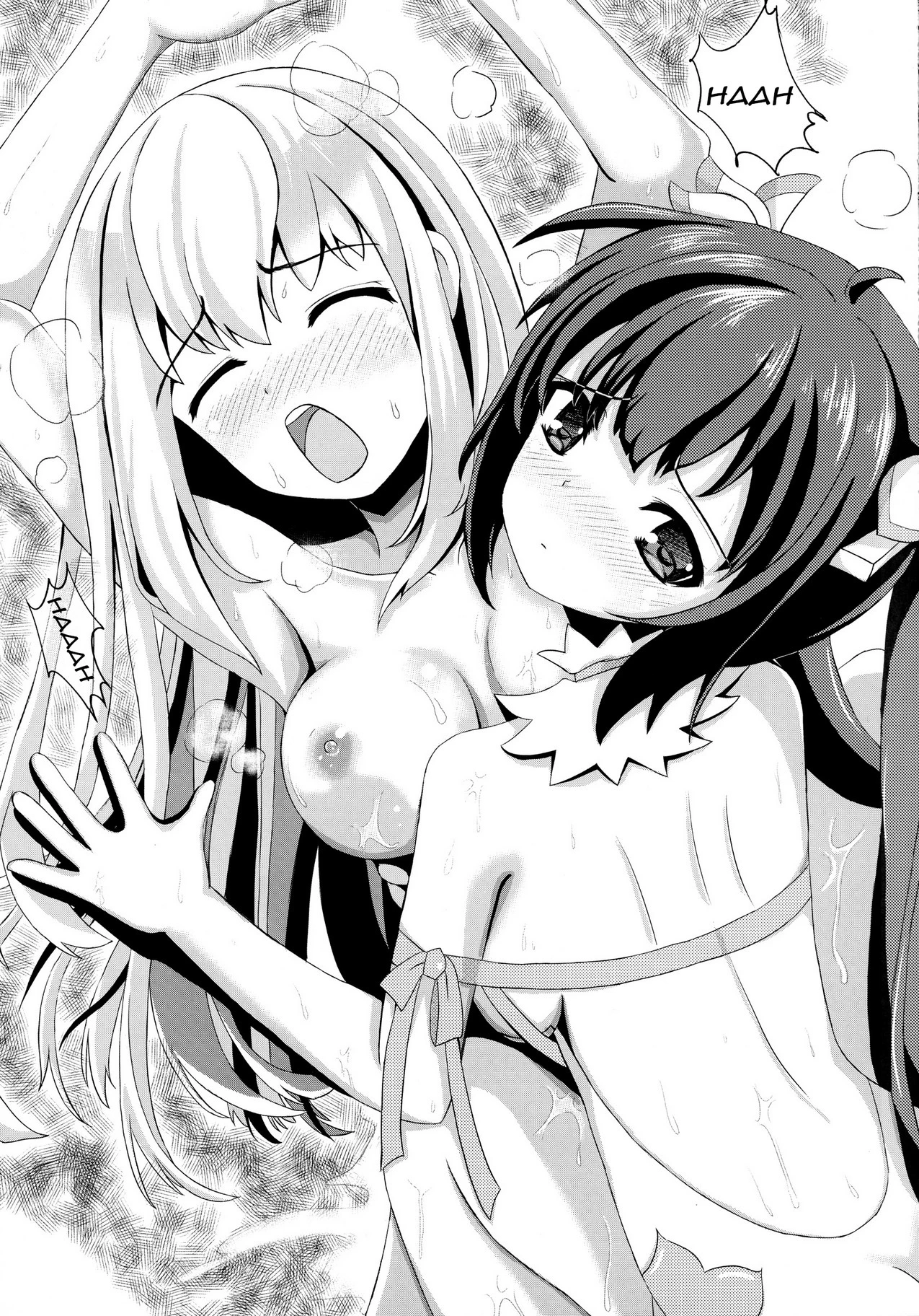 Hestia x Aiz porn comic picture 15