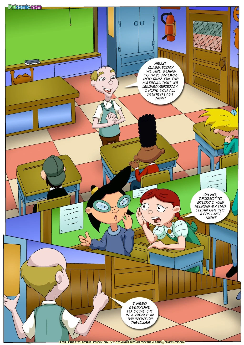 Hey Arnold - Pop Quiz porn comic picture 2