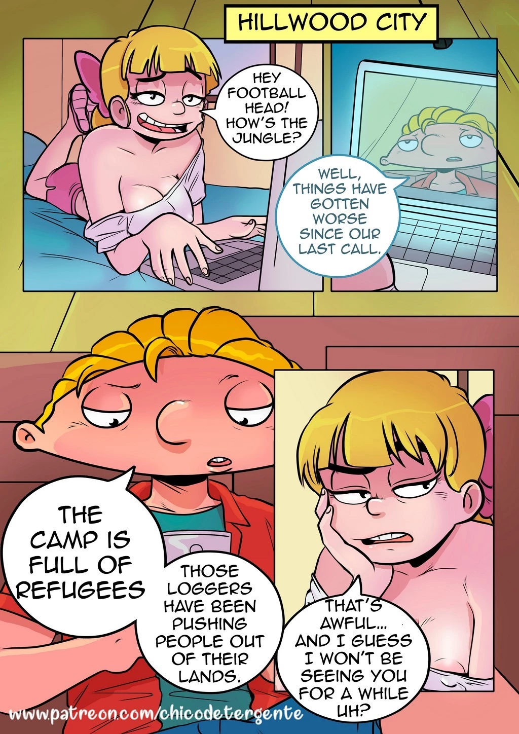 Hey Helga: Love Between Friends porn comic picture 2