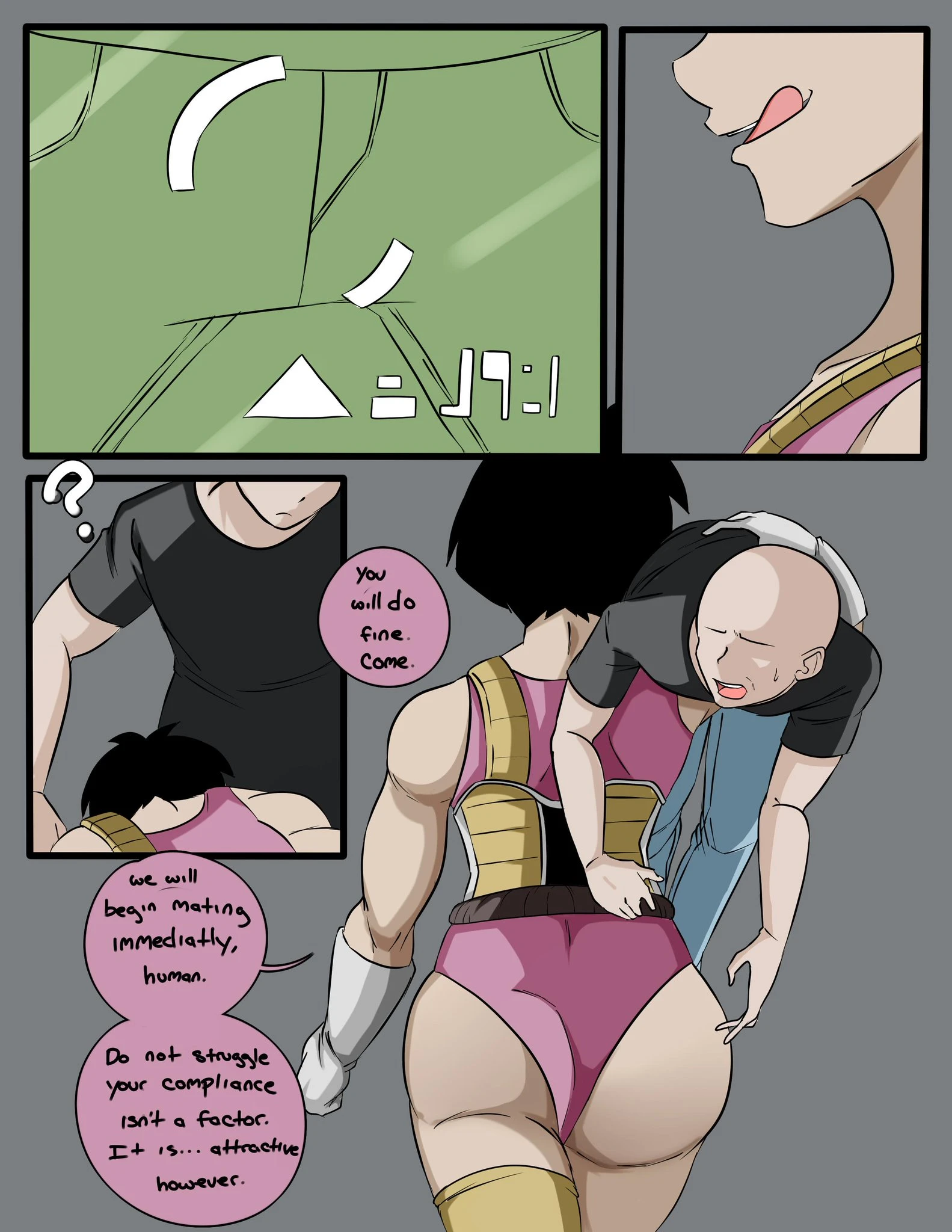 High impact Saiyan mating rituals porn comic picture 3