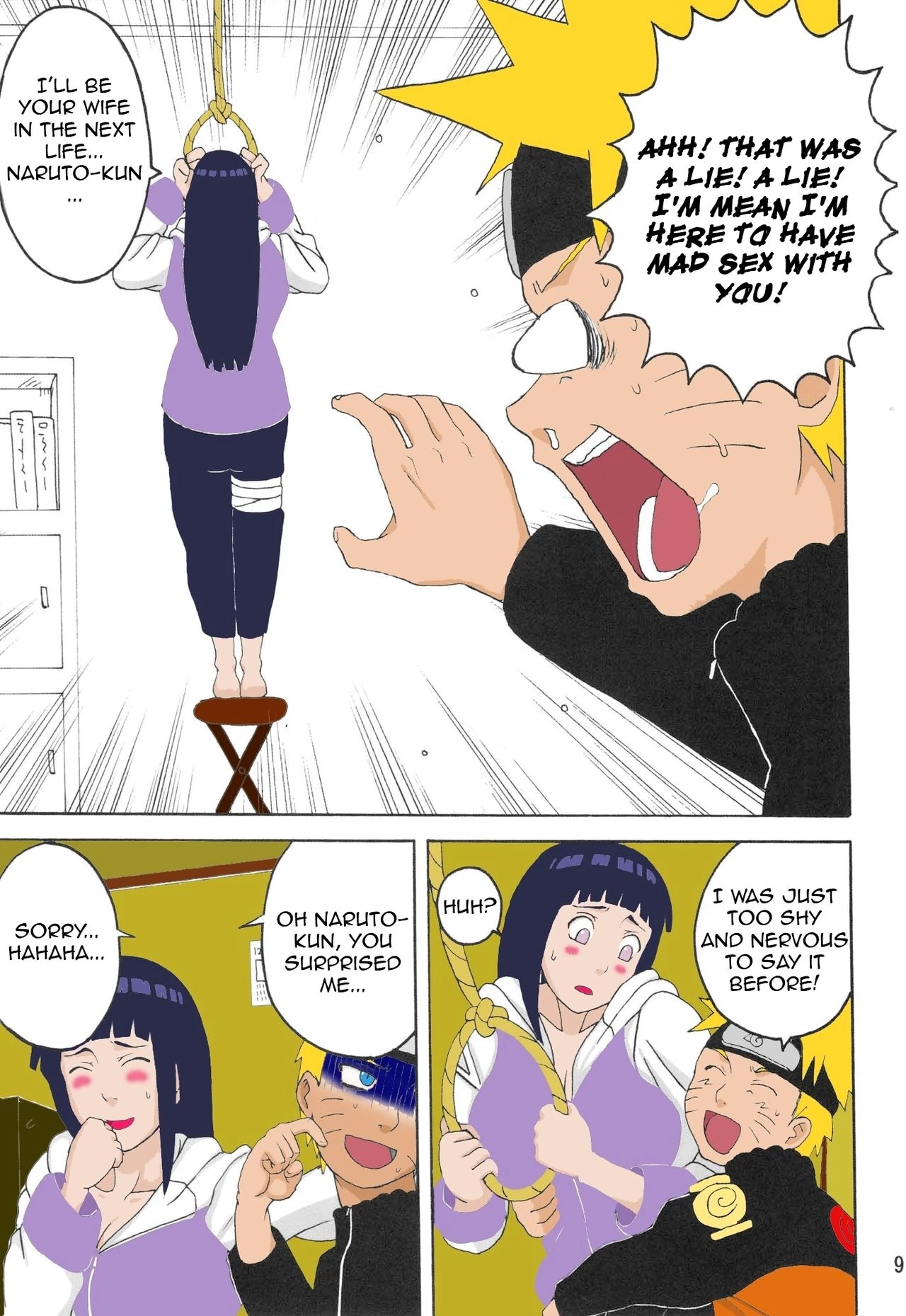 Hinata Fight 2 (Colored) porn comic picture 10