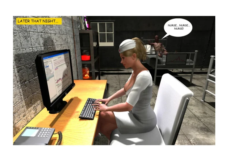 Holly's Freaky Encounters - Night Shift Nurse porn comic picture 15