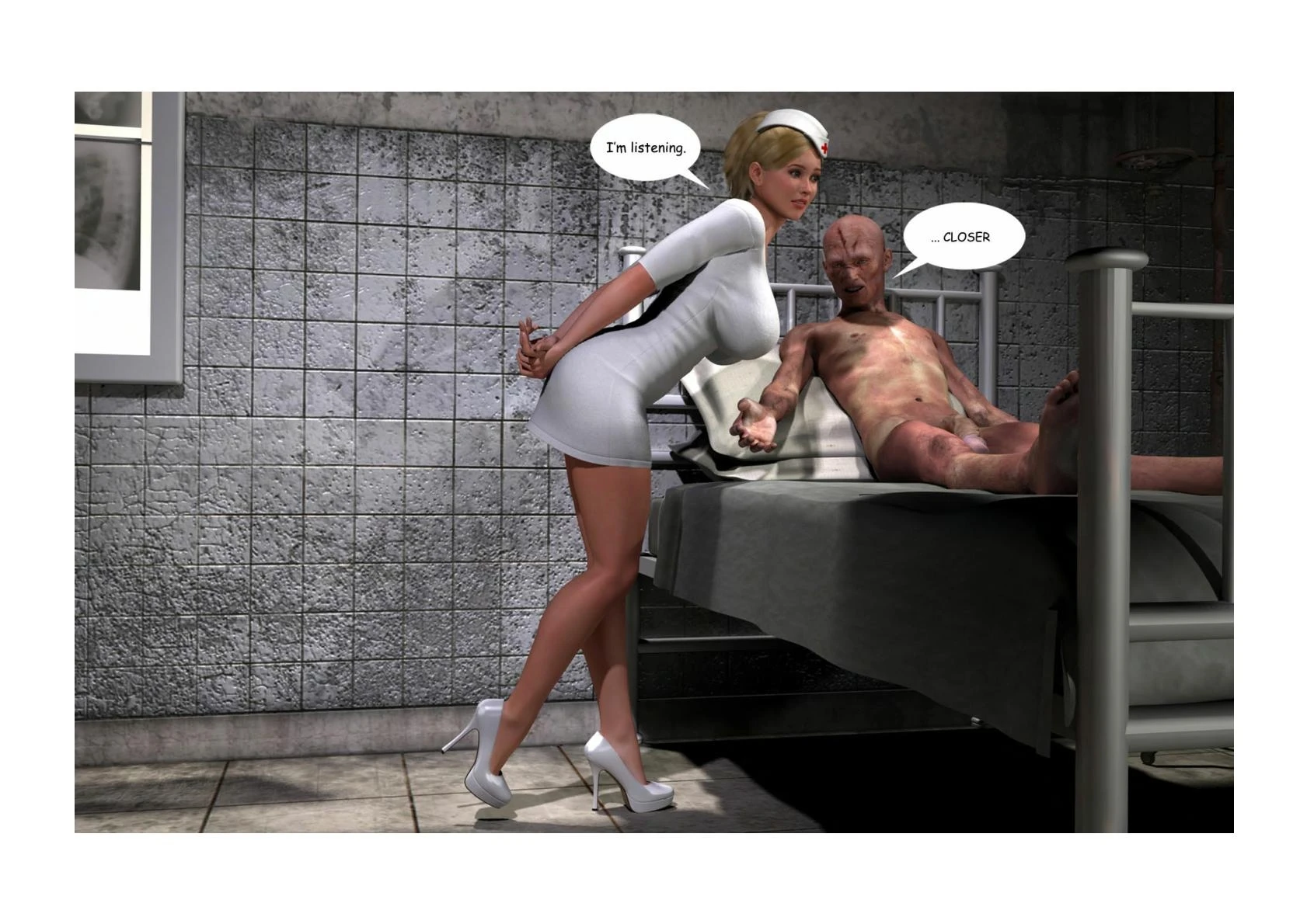 Holly's Freaky Encounters - Night Shift Nurse porn comic picture 19