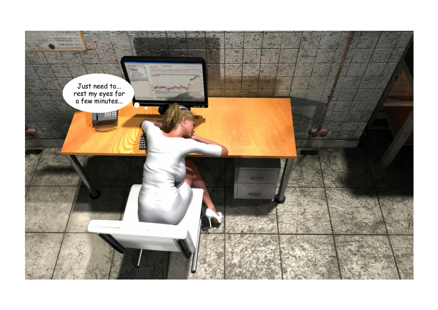 Holly's Freaky Encounters - Night Shift Nurse porn comic picture 28