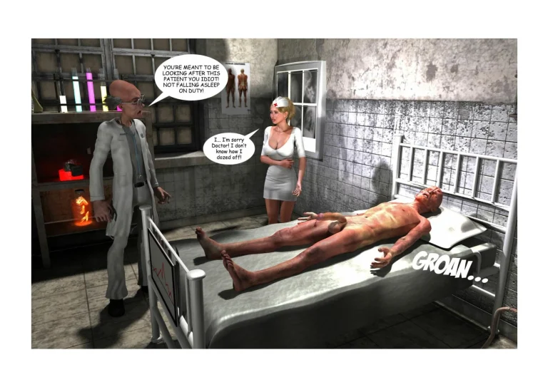 Holly's Freaky Encounters - Night Shift Nurse porn comic picture 35